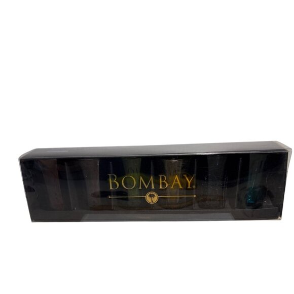 6 Bombay Colored Shot Glasses In Gift Box 2.5 Oz Capacity Multicolor Design - Picture 2 of 12